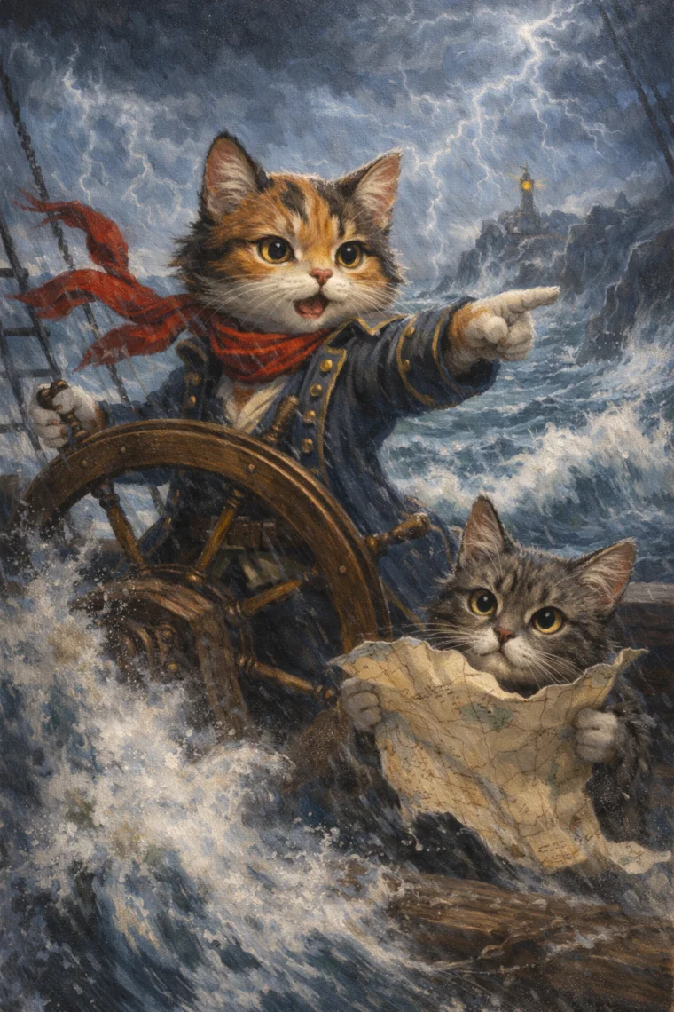 Story illustration from Captain Calico book one